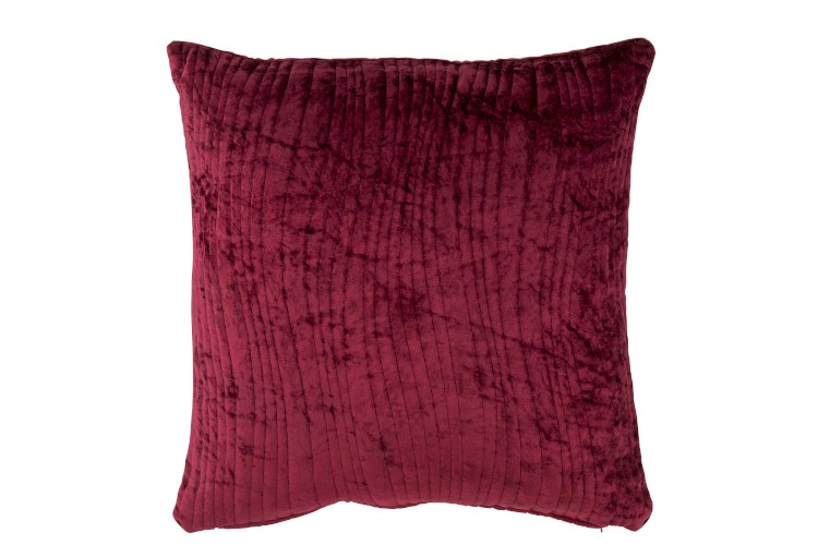 Kussen golf viscose paars 45x45 cm met vulling