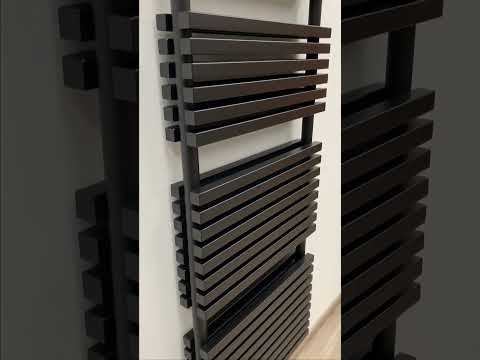 Radiateur sèche-serviette Dania double noir mat 181,5 x 60 cm 2286 Watt