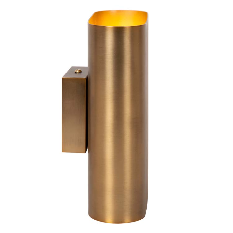 Lucide OVALIS - Wandlamp - 2xE14 - Mat Goud / Messing