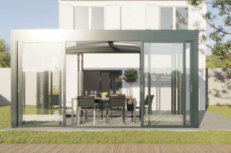 Tuinkamer Versailles alu antraciet 500 x 360 x 240 cm