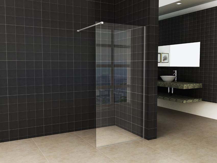 Profielset + verstevigingsstang Khloe chroom 200x120cm