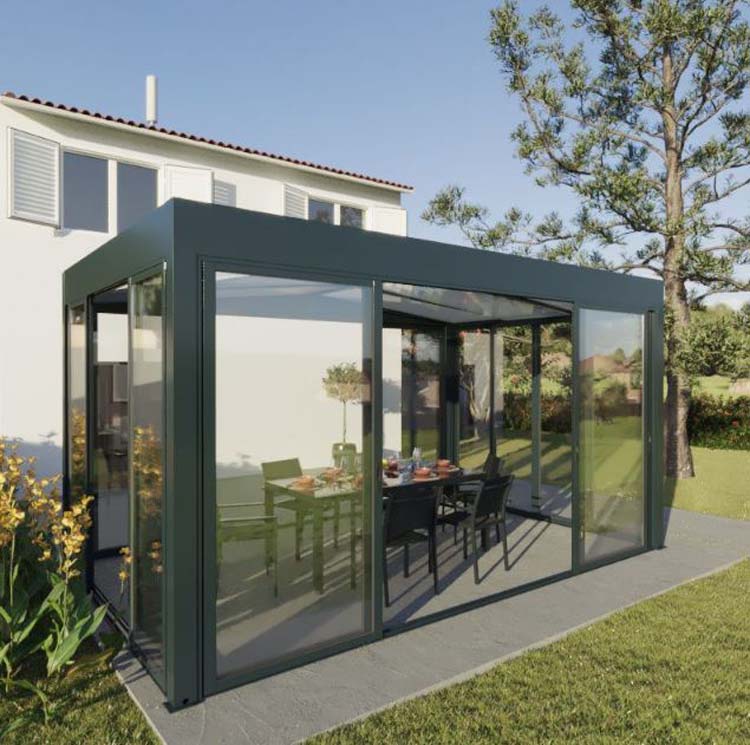 Jardin d'hiver Versailles alu anthracite 500 x 310 x 240 cm