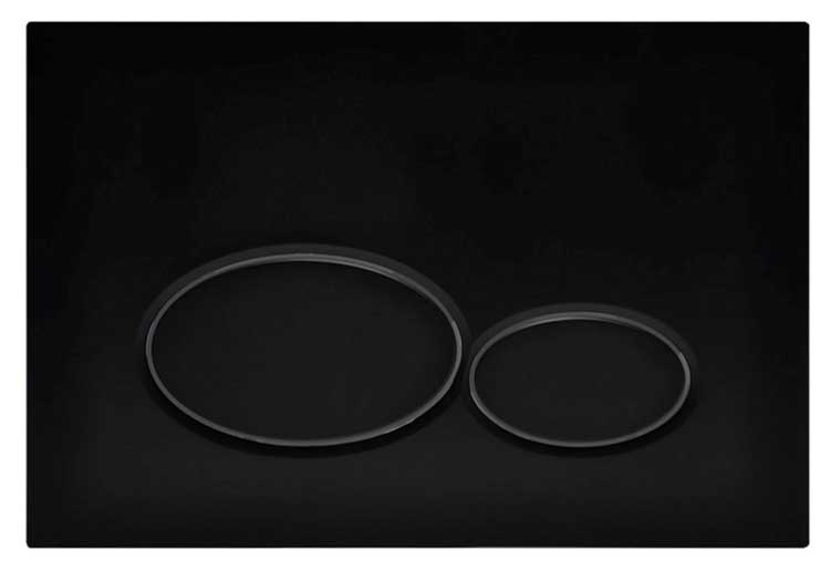 Plaque de commande noir mat compatible avec UP320 réservoirs de chasse