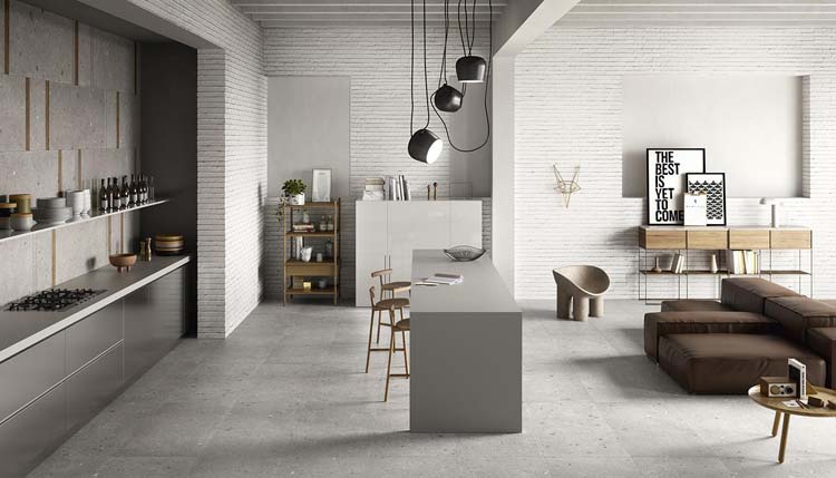 Vloer- en wandtegel Ego Grigio grijs 60x120cm