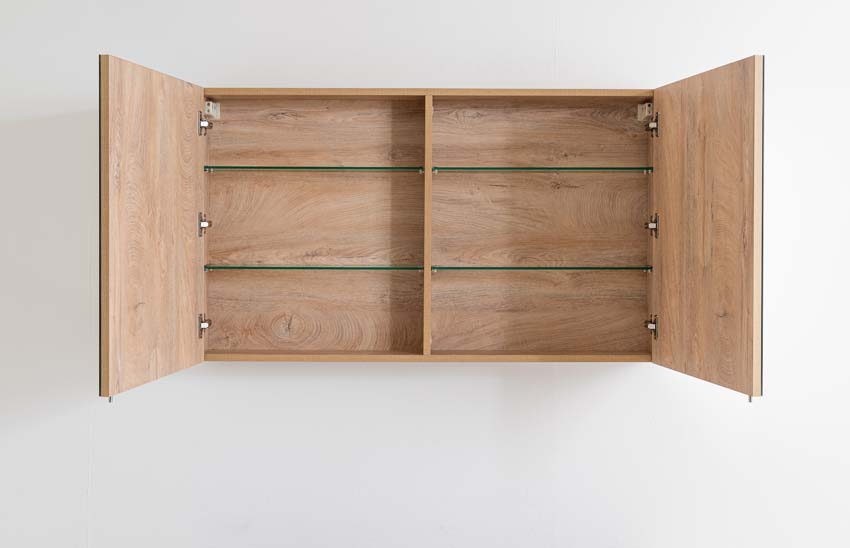 Armoire à glace Tibo/Tony chêne méditerranéen 90x70cm