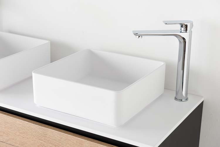 Badkamermeubel Dotan eik hangend met mat topblad 120cm
