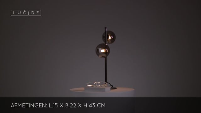 Lucide TYCHO - Lampe de table - G9 - Noir Lucide TYCHO - Lampe de table - G9 - Noir