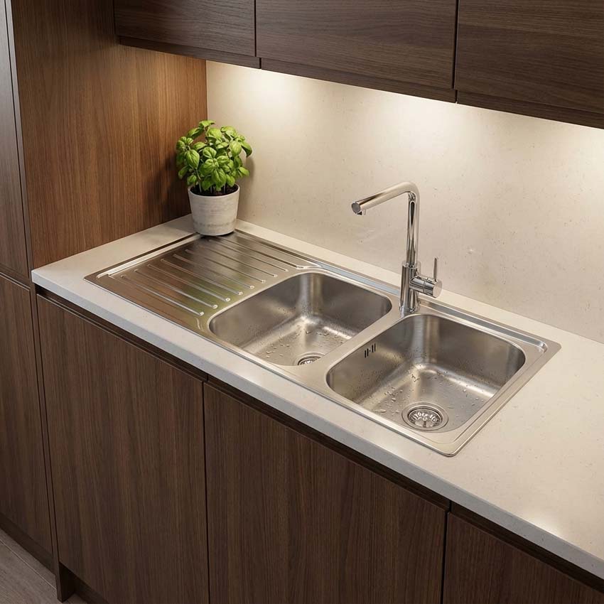 Évier Franke Antea inox 2 bacs 116x50cm