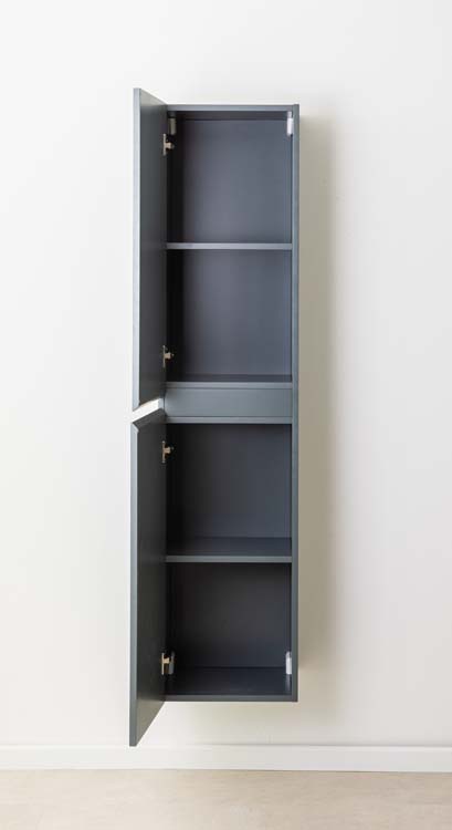 Kolomkast Aaron mat grijs hangend 170x40x35cm