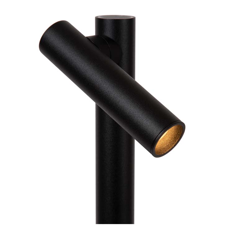 Lucide ANTRIM - Oplaadbare Leeslamp - Accu/Batterij - LED Dimb. - 2x2,2W 2700K - IP54 - Met draadloos oplaadstation - Zwart