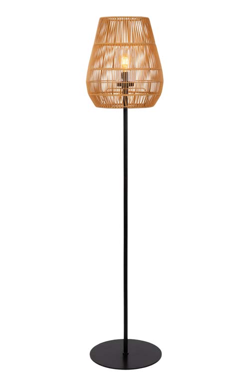 NERIDA - Vloerlamp Buiten - Ø 35 cm - 1xE27 - IP44 - Naturel