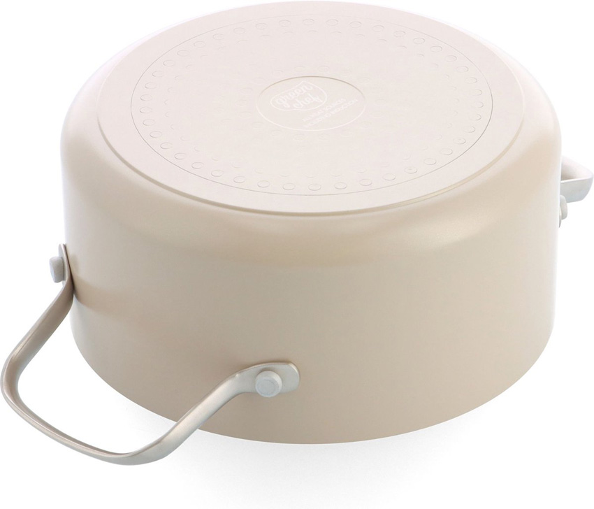 Casserole avec couvercle crème Ø20cm avec revêtement antiadhésif sans PFAS