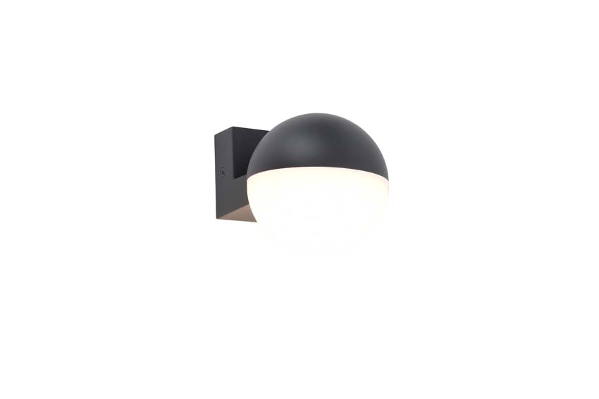 Applique murale d'extérieur Mira - gris - 7.8W - 3000K - IP54