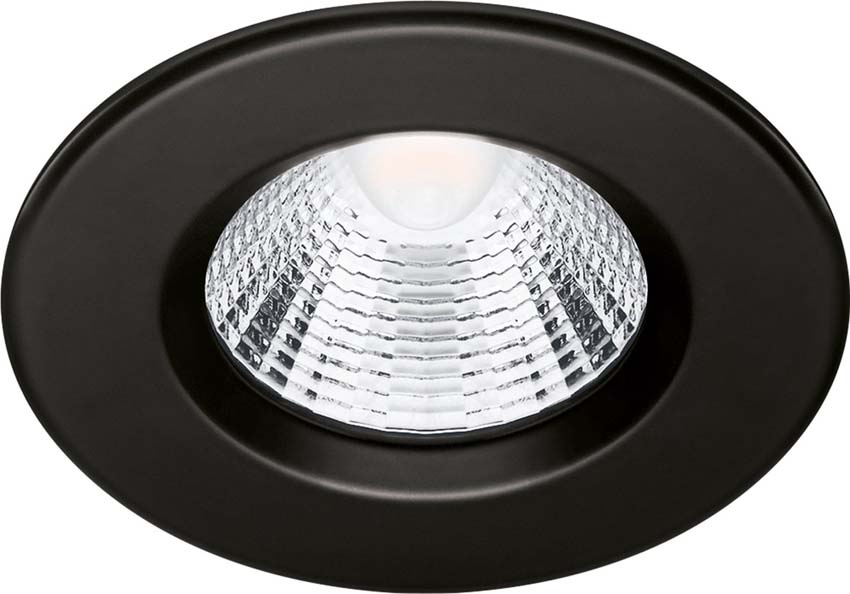 Inbouwspot Stella - zwart - dimbaar - 5.5W - 2700K - IP65