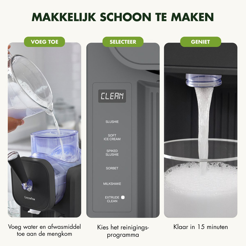 Machine à glace GreenPan Frost auto-réfrigérante gris 1,8L