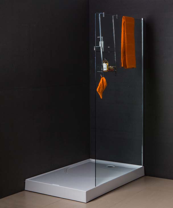 Douchewand Anais klaar glas 117x200cm