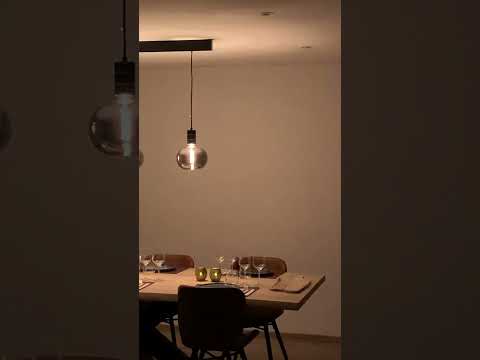 Rail lumineux design Béa noir set 1,2m 3 lustres Pomme Smoke E27 3x4W