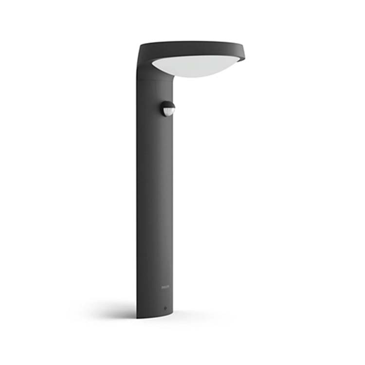 Eclairage extérieur poteau anthracite 820 lumen 2700K IP44