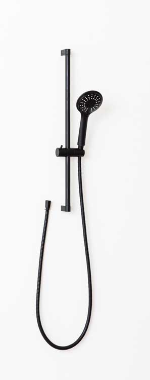 Douchestang Hilke met handsproeier mat zwart verstelbaar