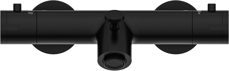 Badkraan Levi thermostatisch mat zwart
