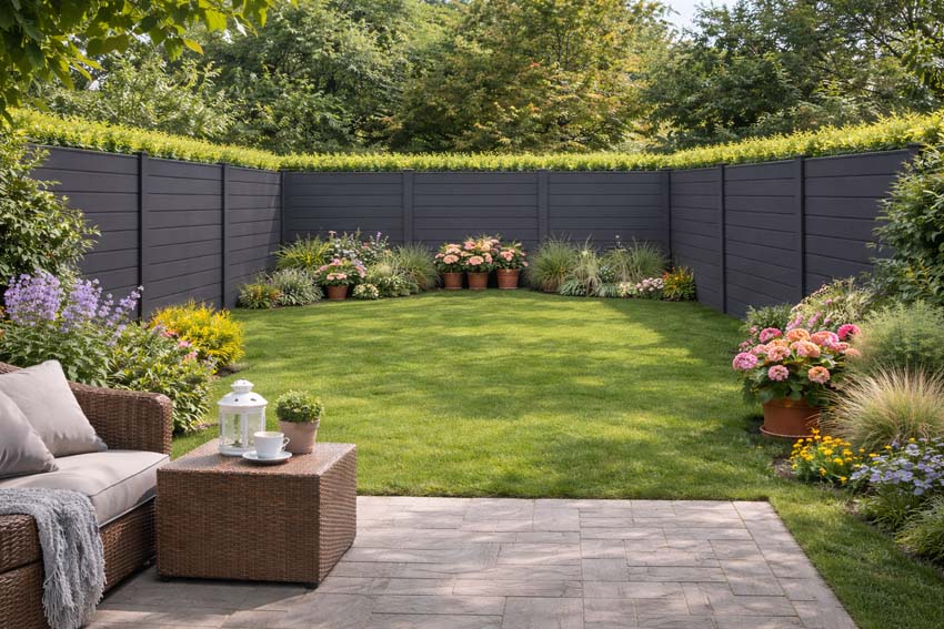 Afsluiting Havana alu antraciet 3 schermen 636 x 180 x 4 cm