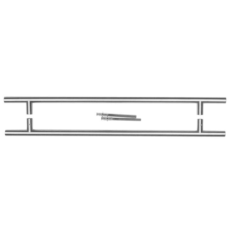 Tirant t 20/540/700 inox plus paire épaisseur porte>3cm