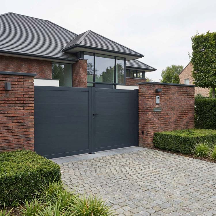 Portail battant Palermo alu anthracite 350x175cm