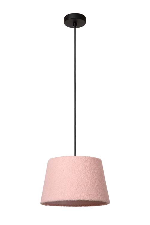 Lucide WOOLLY - Hanglamp - Ø 28 cm - 1xE27 - Roze