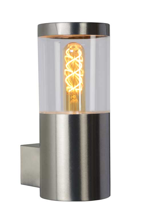Lucide FEDOR - Wandlamp Buiten - E27 - IP44 - Mat chroom