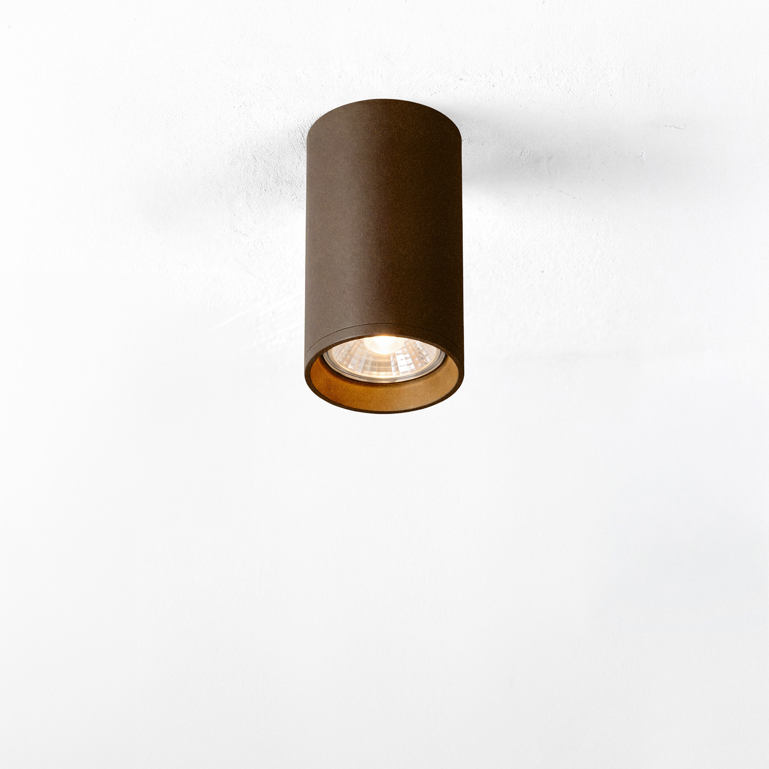 Plafondspot - bruin - Ø5,2xH9cm - GU10 - 1 lichtbron - 3000K - incl. LED
