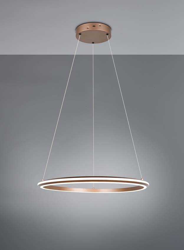 Hanglamp - Koffie - Ø75cm - Dimbaar - LED - 1x34W - 2300-4000K