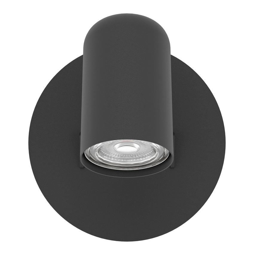 Opbouwspot - zwart - 12x15x13cm - LED - 1x3,7W + 1x1W - 3000K