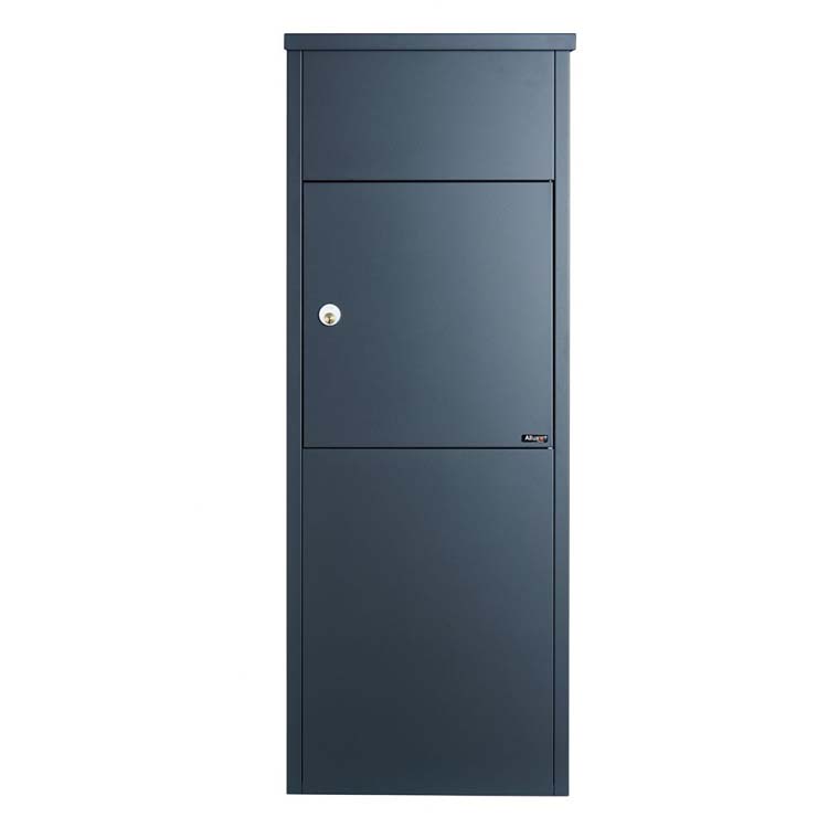 Boîte à colis Alison anthracite avec ouverture à l'avant