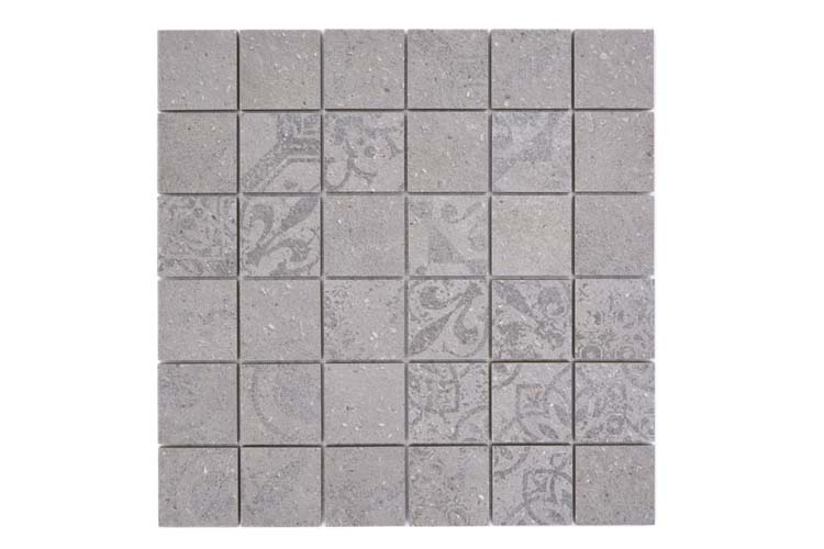 Mosaïque Blox gris mat 29,8x29,8cm