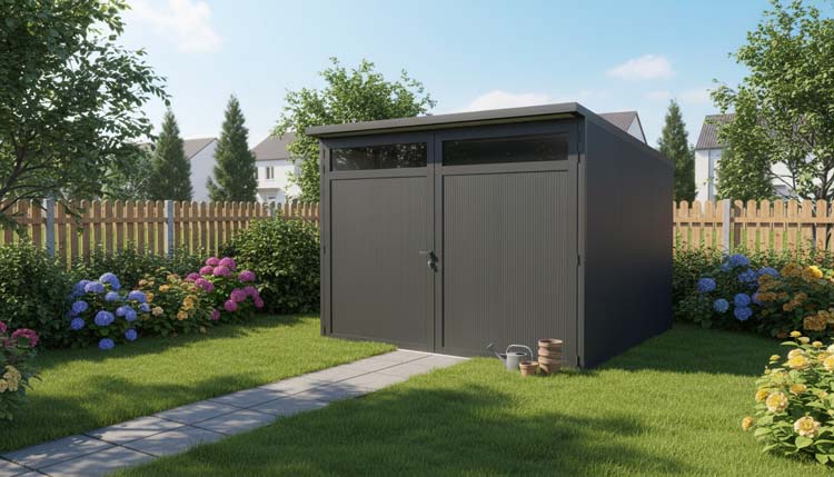 Abri de jardin metal Ebro M 308 x 308 x 240 cm