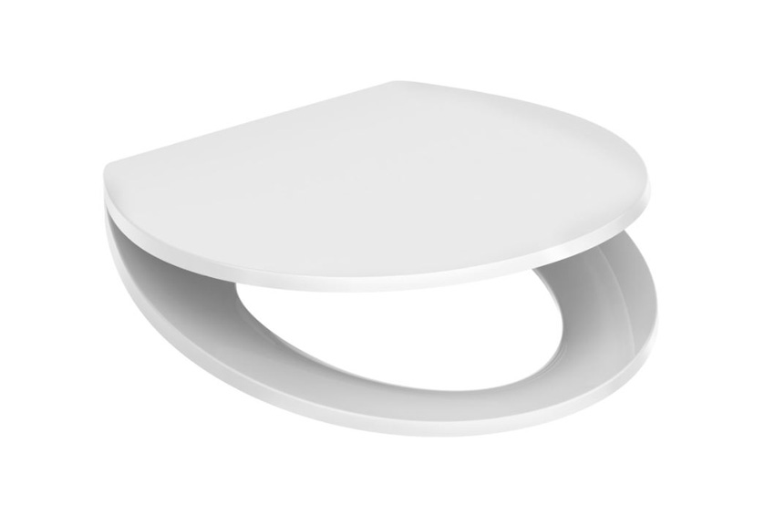 WC-bril softclose vlak wit