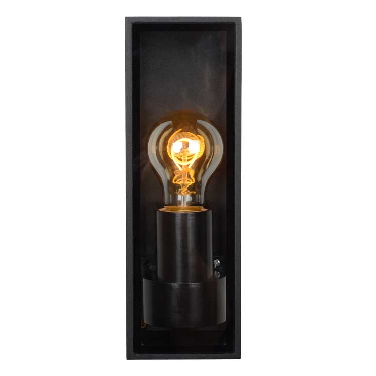Lucide DUKAN - Wandlamp Buiten - E27 - IP65 - Zwart