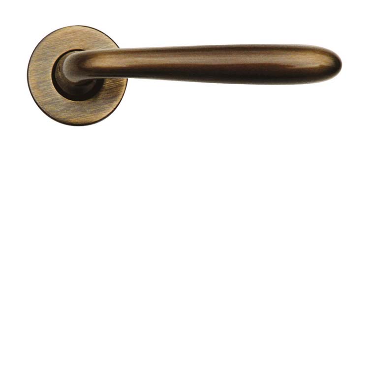 Poignée de porte aquino bronze sans rosace