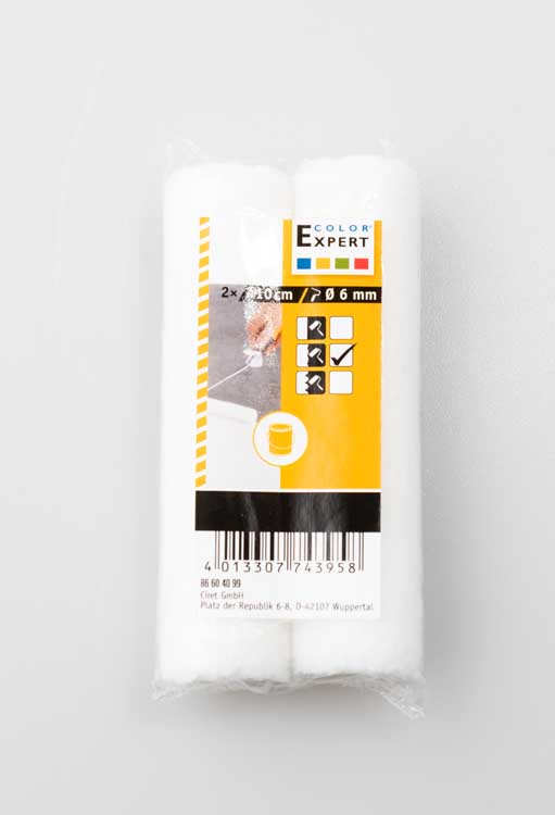 Manchon laque 10cm Ø17 Feutre 5 blanc lisse 2 pcs