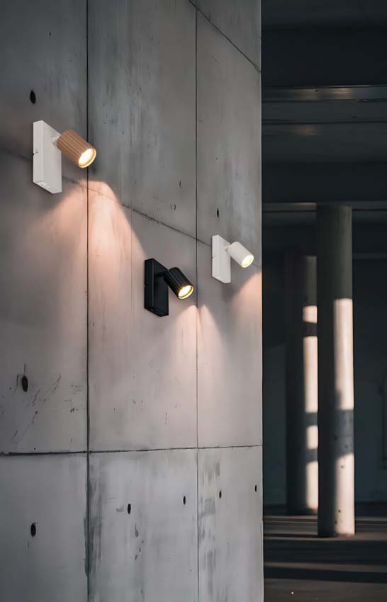 Applique murale - Café - 9x15x14cm - Dimmable - GU10 - 1x10W