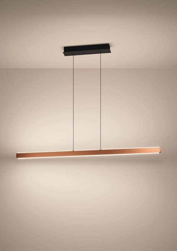 Suspension Easy Lift - Bronze - 150 cm - Dimmable - 1x30W - 2200-6500K - avec télécommande