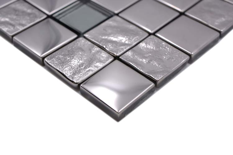 Mosaïque Alexa verre mix silver 30 x 30 cm