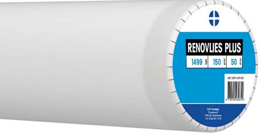 Renovatievlies Plus 150g/m² wit 25m