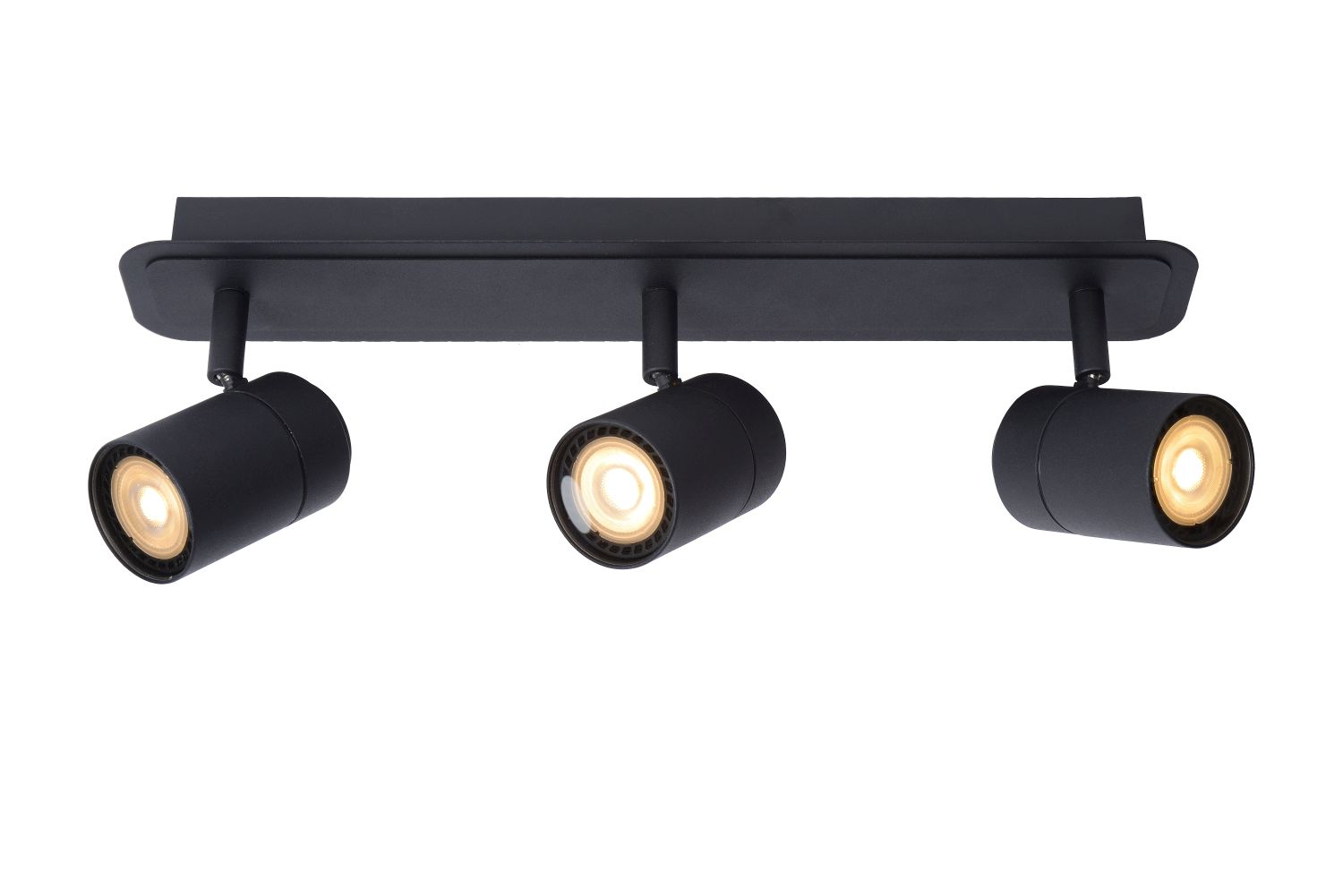 LENNERT Plafondspot 3x5W/GU10 Mat Zwart