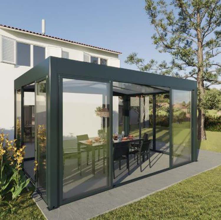 Jardin d'hiver Versailles alu anthracite 500 x 360 x 240 cm