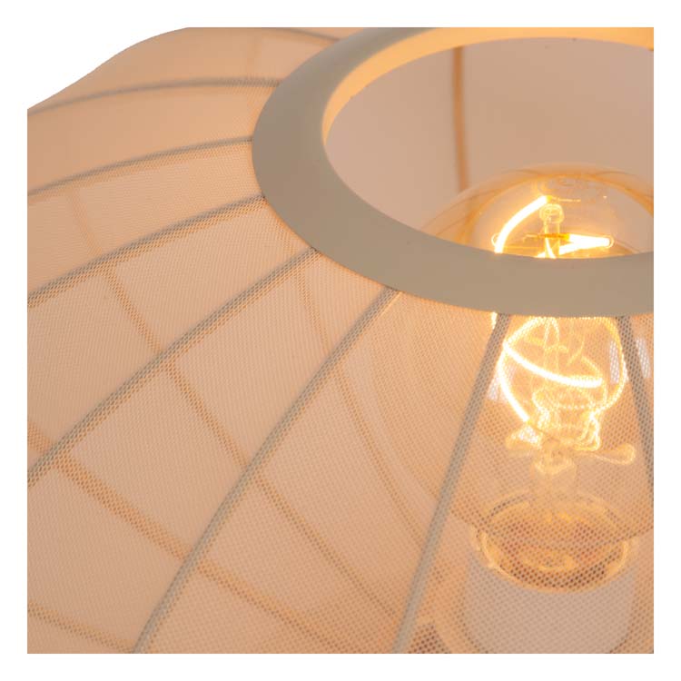 Lucide CORINA - Lampe de table - Ø 40 cm - 1xE27 - Crème