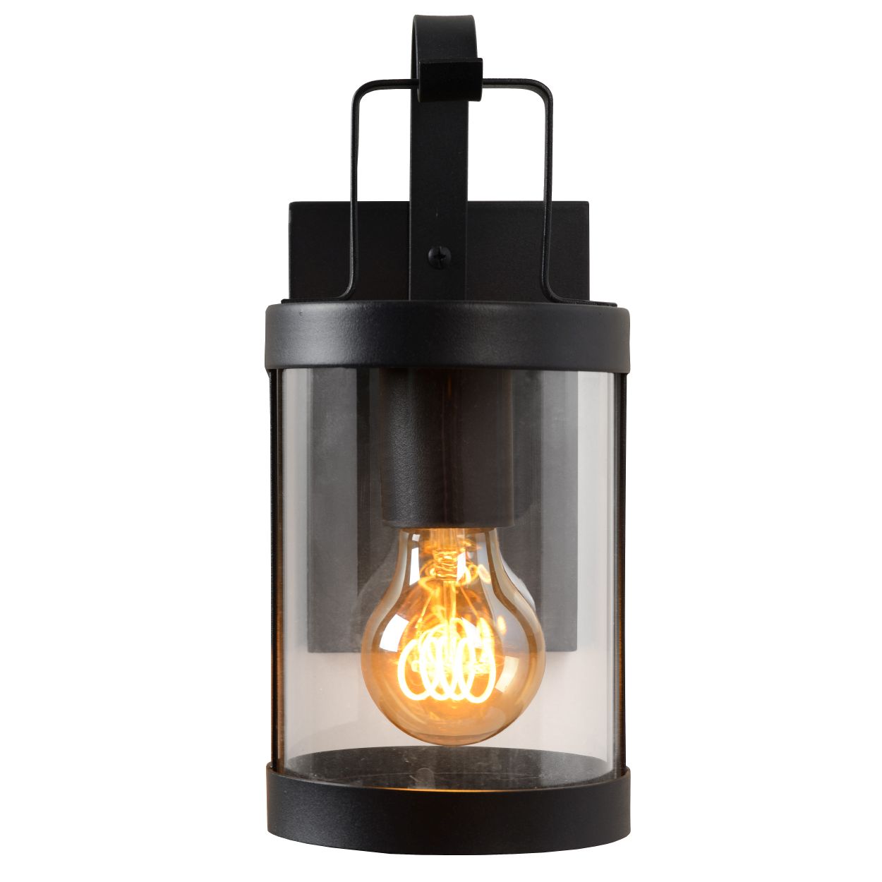 Wandlamp - zwart - E27 - 60W - IP23