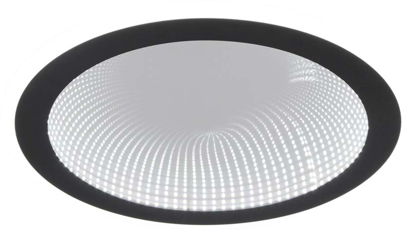 Plafonnière - Zwart - Ø38cm - Dimbaar - LED - 1x21,5W - 2700-6500K