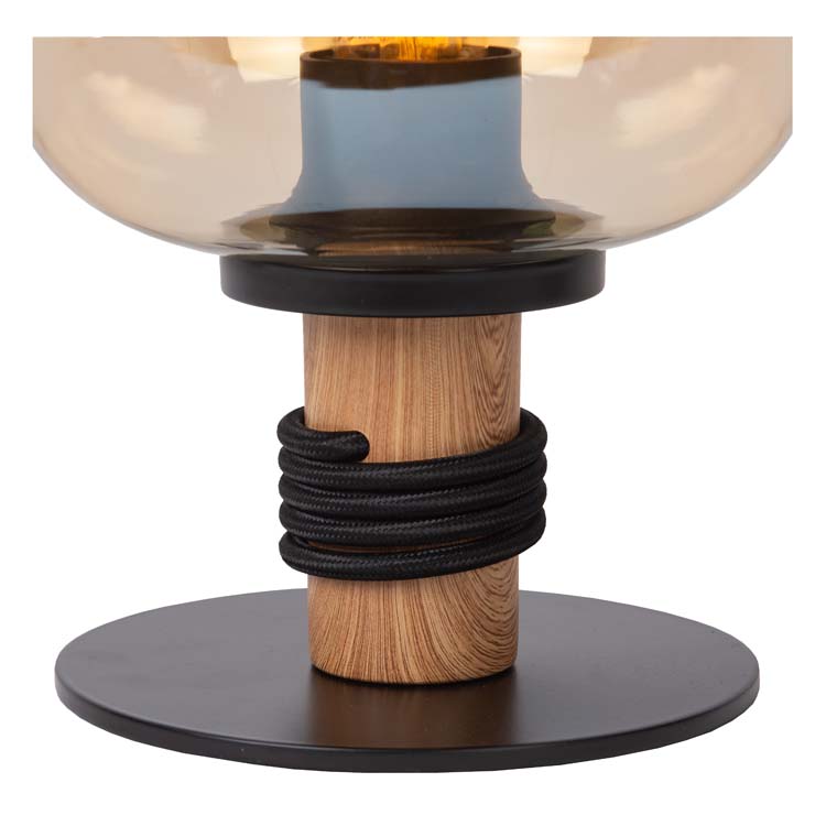 Lucide ILONA - Tafellamp - Ø 18 cm - 1xE27 - Amber