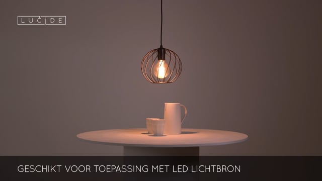 DANZA - Hanglamp - Ø 25 cm - 1xE27 - Zwart DANZA - Hanglamp - Ø 25 cm - 1xE27 - Zwart